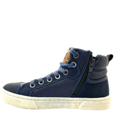 XTI BOYS ANKLE LACE BOOT - NAVY