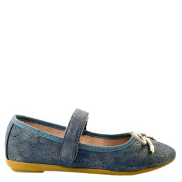 XTI GIRLS VELCRO STRAP BOW POMP - NAVY