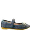 XTI GIRLS VELCRO STRAP BOW POMP - NAVY