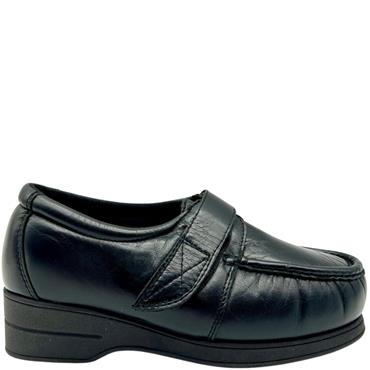 PINOSO LDS DIABETIC VEL SHOE - BLACK