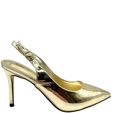 COLOUR CHERIE WOMENS SLINGBACK COURT - GOLD
