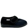 EMANUELA VELCRO STRETCH SLIPPE - BLACK