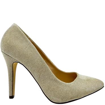 AVANCE MED HEEL GLITTER COURT - STONE