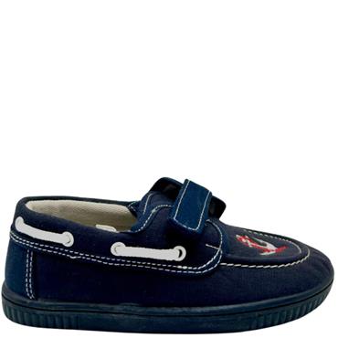 PUCHITOS CANVAS VEL STRP DECK SHOE - NAVY