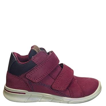 ECCO KIDS 2 VEL STRAP ANKLE BOOT - RED PLUM