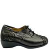 ALVIFLEX 2TONE TIE SHOE - BLACK