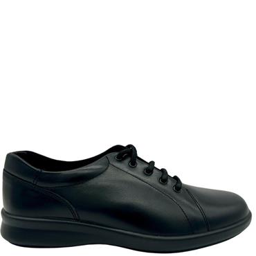 EASY B PHOEBE WIDE 2E TIE SHOE - BLACK