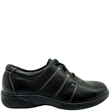 EASY B GLOSSOP TIE SHOE - BLACK