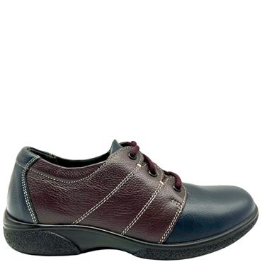 EASY B GLOSSOP TIE SHOE - NAVY