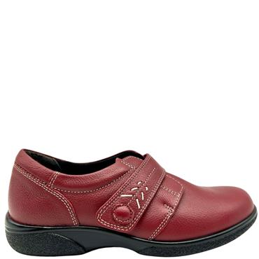 EASY B LDS HEALEY WIDE 2E VEL SHOE - RUSSET RED