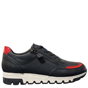 JANA WOMENS LACE TRAINER - NAVY