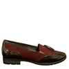 JANA WOMENS FLAT TASSEL BROGUE SHOE - WINE