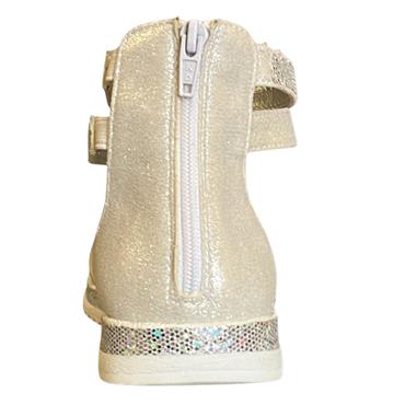 LEA LELO GIRLS GLITTER GLADIATOR SDL - WHITE