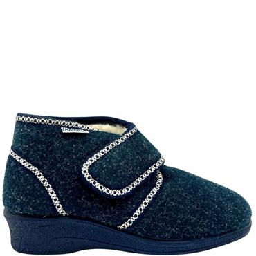 EMANUELA VELCRO BOOT - BLUE