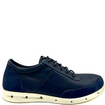 ECCO WOMENS GORETEX COOL LACE TRAINER - NAVY