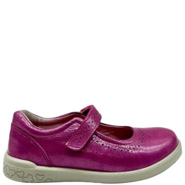 RICOSTA GIRLS VEL STRAP SHOE - PINK