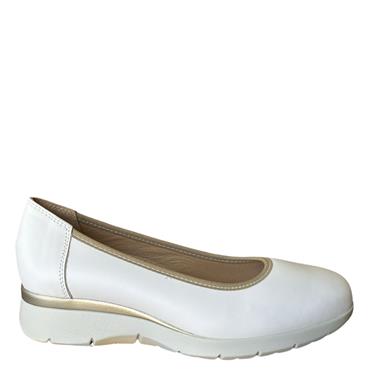 STILE DIVITA WOMENS WEDGE SLIP ON SHOE - WHITE