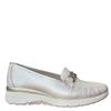 STILE DIVITA WOMENS MOCCASIN LOAFER - SILVER