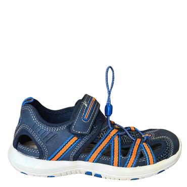 PABLOSKY BOYS VEL CLOSED IN SANDAL - NAVY ORANGE