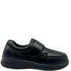 G COMFORT MENS WATERPROOF VELCRO SHOE - BLACK LEATHER
