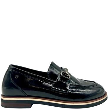 ZANNI WOMENS CHAIN LOAFER - BLACK PATENT