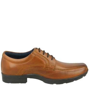 POD DRESS STITCH TIE SHOE - TAN