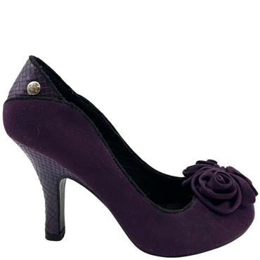 SPONGE FLOWER COURT SHOE - PURPLE