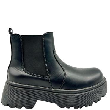 TOPWAY WOMENS GUSSET ANKLE BOOT - BLACK