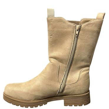 TOPWAY WOMENS GUSSET ZIP BOOT - BEIGE