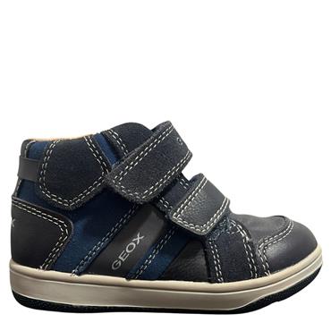 GEOX BOYS 2 VELCRO STRAP ANKLE BOOT - NAVY BLUE