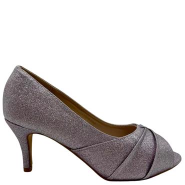 SORENTO WOMENS PEEP TOE COURT SHOE - LILAC