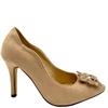 BARINO DIAMANTE BROOCH COURT SHOE - CHAMPAGNE SUEDE
