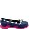 CROCS BEACH LINE BOAT SHOE - NAVY FUCHSIA