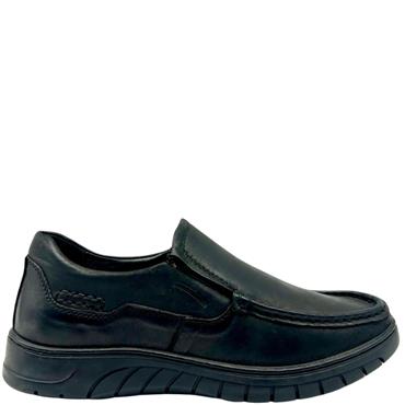 CORRIB GTS MOCC SLIP ON SHOE - BLACK