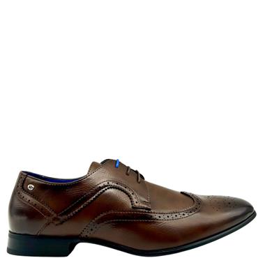 MARCOZZI GTS BROGUE TIE SHOE - BROWN