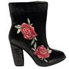 MILLIE LDS ROSE ZIP BOOT - BLACK VELVET