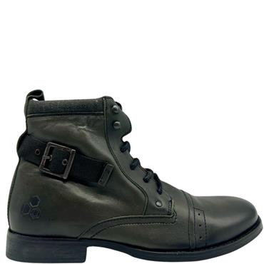 TOMMY BOWE TIE TOE CAP BOOT - BLACK