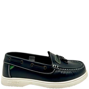 SUSST SLIP ON DECK SHOE - NAVY