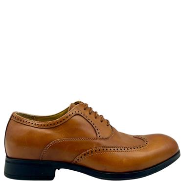 STEPTRONIC BROGUE TIE SHOE - COGNAC