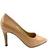 MILLIE LDS POINT TOE COURT SHOE - NUDE PATENT
