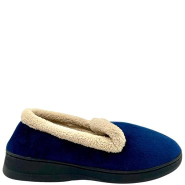 JO & JOE WOMENS FULL SLIPPER - NAVY