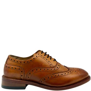 CATESBY GTS BROGUE TIE SHOE - TAN