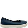 CROCS LDS FLAT SHOE - NAVY WHITE