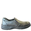 PM GENTS CORRIB SLIP ON SHOE - BLACK LEATHER