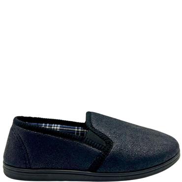 JO & JOE MENS FULL SLIPPER - BLACK