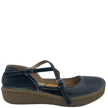 SISTERMOON X STRAP SHOE - BLACK