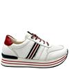 REMONTE WOMENS LACE TRAINER - WHITE NAVY
