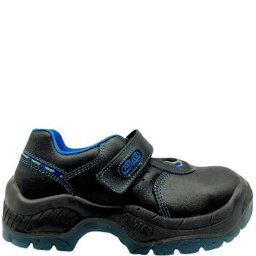 PANTER PLUS VELCRO SAFETY SHOE - BLACK