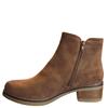 JET 7 WOMENS FUR LINED ZIP ANKLE BOOT - CAMEL