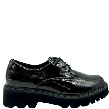 ZANNI WOMENS LACE SHOE - BLACK PATENT